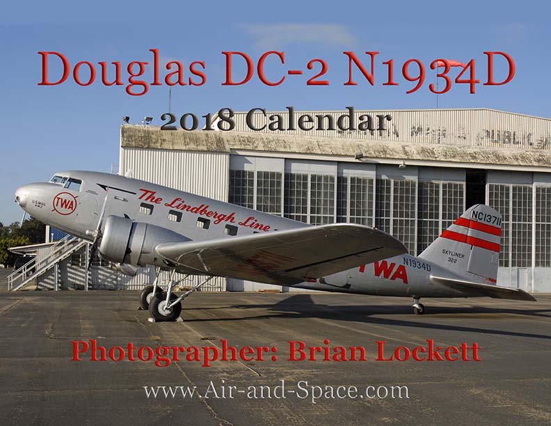 Lockett Books Calendar Catalog: Douglas DC-2 NC1934D
